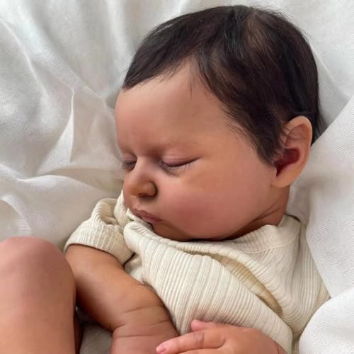 Muñeca Reborn Bebé Afroamericana Realista 19 Pulgadas miniatura 4