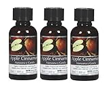 Hosley Set of 3, 55 ml Apple Cinnamon Fragrance Warming Oils. Ideal Gift for Weddings, Spa, Meditation Settings. P1