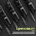 Filter Tattoo Cartridge Needles Assorted - 50Pcs #10 Mixed (3RL 5RL 7RL 9RL 11RL) Bugpin Round Liner Tattoo Needles Cartridges for Tattoo Gun Machine Pen - Venom