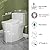 HOROW T0338W One Piece Toilet with Non-Electric Bidet Toilet Seat, Elongated ADA Chair Height Toilets with Adjustable Nozzles Seat, Powerful Dual Flush & Soft Closing Seat Include, MAP 1000g, White