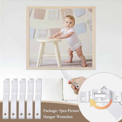 Image of 5PCS T Wrench T Security Picture Hanger Wrench T Screw Security Wrench for Picture Security Lock Picture Framing Supplies