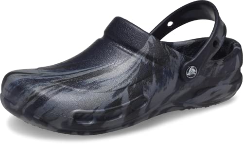 Crocs Unisex Adulto Bistro Work Graphic Clog Zueco, Deep Navy/Multi, 37/38 EU