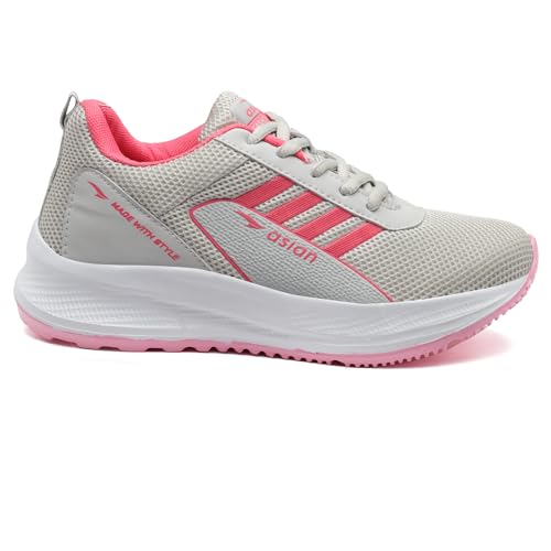 Image of ASIAN Women's Mercury-12 Casual Sneaker Shoes Lightweight Soft & Comfortable with Extra Cushion Lace-Up Shoes for Women's & Girl's