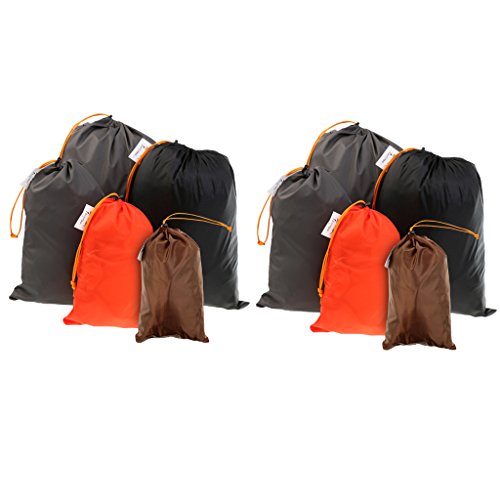 FLAMEER 10 Pcs Compression Étanche & Poussière Stuff Sac Sac Léger Camping en Plein Air Sac De Couchage De Stockage Paquet pour Voyage Randonnée
