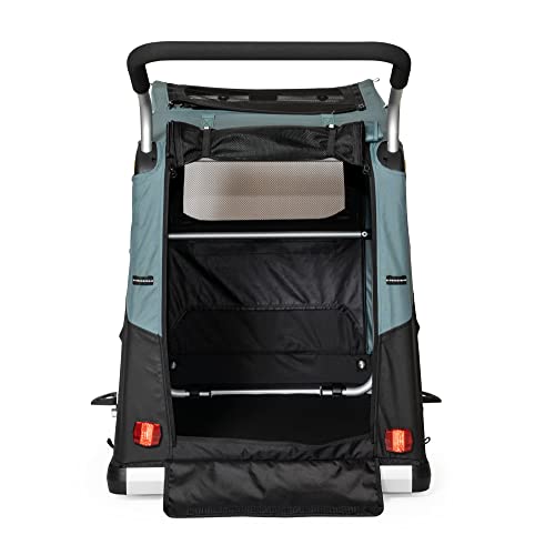 Burley Bark Ranger Fahrradanhänger Schwarz/Blau Einheitsgroße