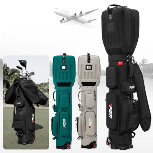 Golf Travel Cover 3D Hard Shell wasserdichte Dauerhafte Mikrofaser-Gehäuse Hält 14 Schläger Tragbare Tragetasche Mit Griff Für Männer Frauen Auf Kursschutz