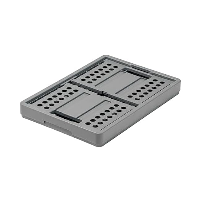 Clax? crate | folding box | basket | 48 qt (12 gal) | grey