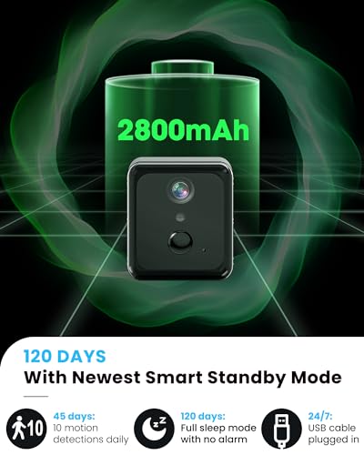 Luminicam Spy Camera Hidden Camera, 2K Hd Wi-Fi Wireless Mini Camera,Phone App, Ai Motion Detection thumb #5