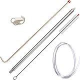 Stainless Steel Professional Bottling/Racking Kit with Siphon Crane, Tubing, Shut Off Clamp, Bottle...