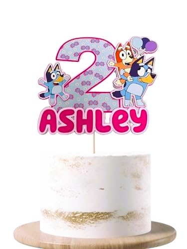 Custom Cake topper blue