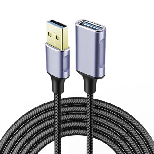 Vryth Long 3.0 Cable 5M USB Extension Type A Male to Female Extender Supports 5Gbps High Speed Data Transfer Compatible with Printer Keyboard Mouse Scanner Gamepad Keyboard Flash Drive Hard Drive