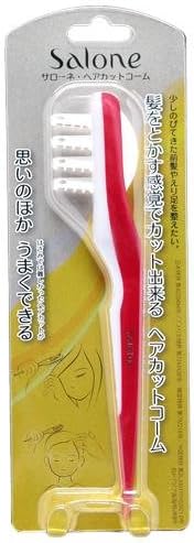 Amazon サローネ ヘアカットコーム レッド Salone サローネ 櫛 コーム 通販
