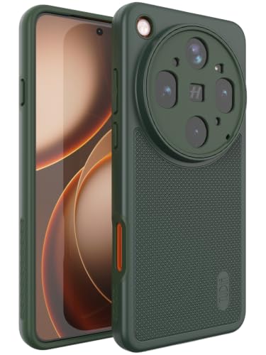 Image of TUDIA MergeGrip Designed for Oppo Find X9 Ultra Case (2026), [Military Grade Drop Tested] Dual Layer Slim Rugged Heavy Duty Shockproof Protective Phone Cover (Pine Green, Basic)