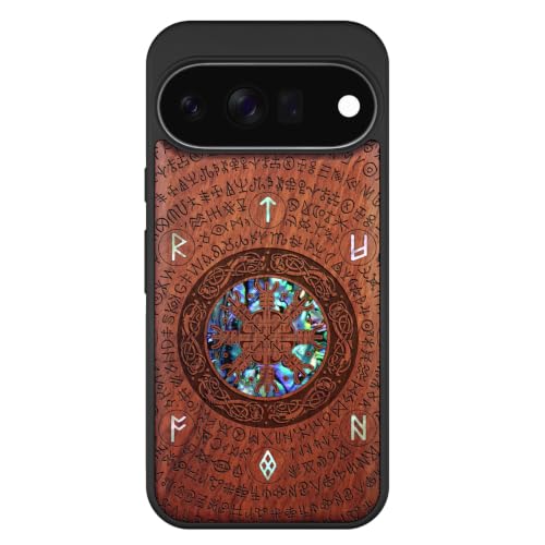 Étui compatible Magsafe avec Pixel 11 en bois gravé, une idée cadeau originale pour homme et femme