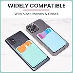 WALLAROO-Premium-Leather-Phone-Card-Holder-Stick-On-Wallet-for-iPhone-and-Android-Smartphones-Spearmint-Leather