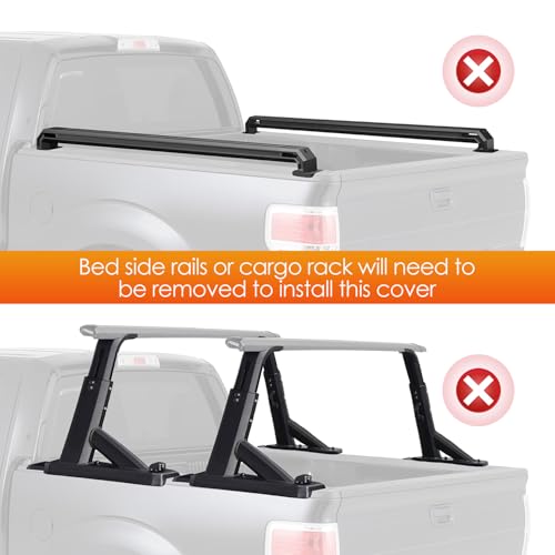Image of Nilight Soft Roll-Up Tonneau Cover Compatible with Chevy Silverado /GMC Sierra 1500 2007 2008 2009 2010 2011 2012 2013-6.5ft Truck Bed Cover