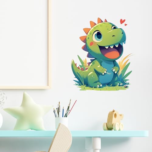 Vinilo decorativo dinosaurio feliz para pared miniatura 3