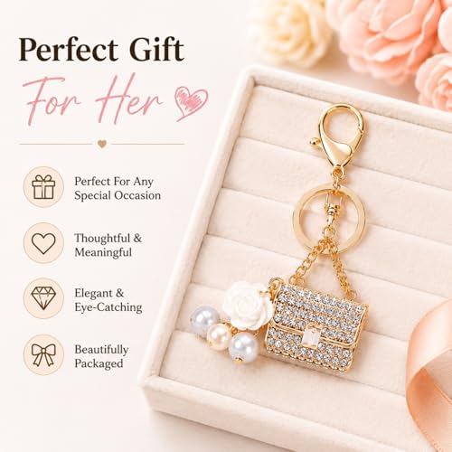 Image of Mini Bag Keychain, Bag Charms for Handbags, Cute Pendant Accessory for Keys Purse, Everyday Charm for All Occasions, Bag Charms for Women