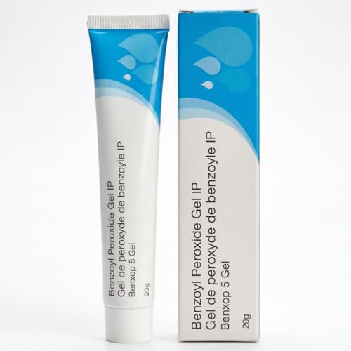 Salve Benxop 5% Benzoyl Peroxide Gel (20 g / 0.70 oz) - Topical Skincare Gel for Oil-Prone and Congested Skin