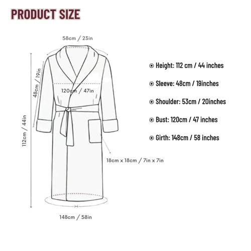 Coastal Striped Hooded BathRobe, Women Aesthetic 100% Cotton Robe, Unisex Luxury Soft Ultra Absorbent Spa Bath Robe4