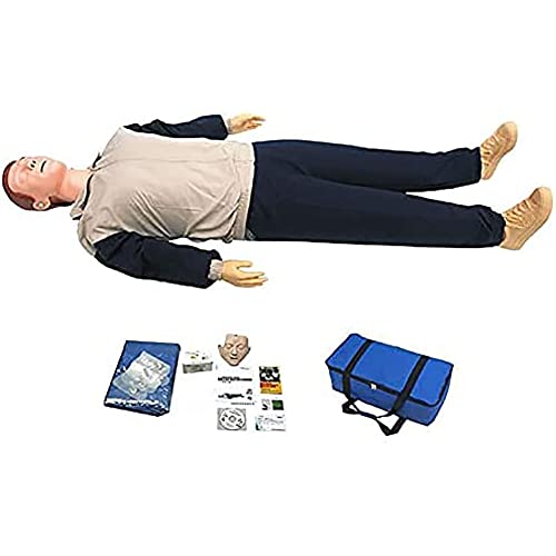 Full-Function Trauma Manikin, Resuscitation Manikins, Full Body CPR Training Manikin Simulator Dummies With Medical Accessories Chest Compressions Training Model First Aid Resuscitation Dummy 160 cm