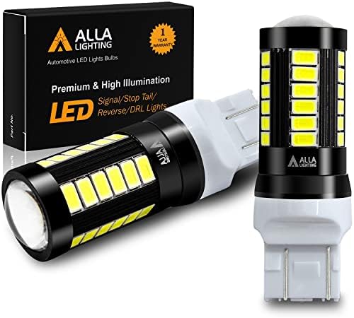 Alla Lighting H8 H11 LED Fog Lights Bulbs or DRL, 6000K Xenon White H16 H11LL H8LL H1155 Replacement, 2800 Lumens Xtreme Super Bright 5730 33-SMD 12V for Cars, Trucks, SUVs, Vans