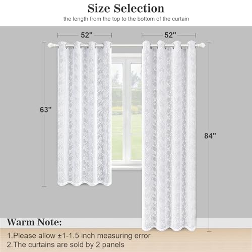 Image of Yinhua Blackout Curtains for Living Room Double Layer Grey Curtains for Bedroom 84 Inches Long Nursery Curtain with Tiebacks, Thermal Insulation Grommet Drapes for Dining Room, 52 inch W x 84 inch L