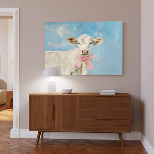 Tableau vache sur toile : sublimez vos murs vides de chambre