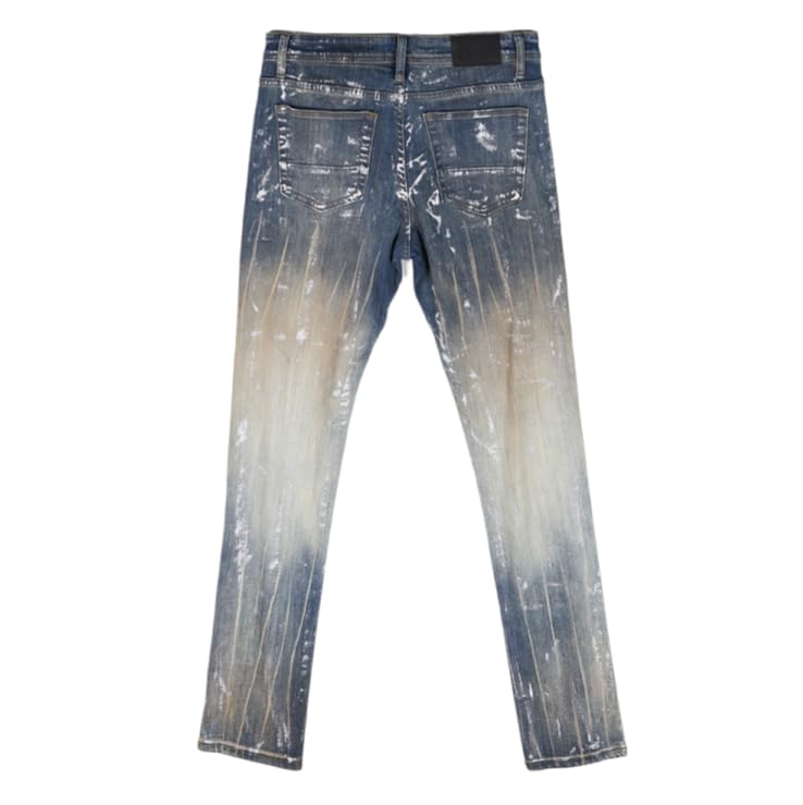 Men's Slim-fit Mid-Rise Denim Straight-Leg Tie-dye Pants Casual Hip-hop Men's Jeans2