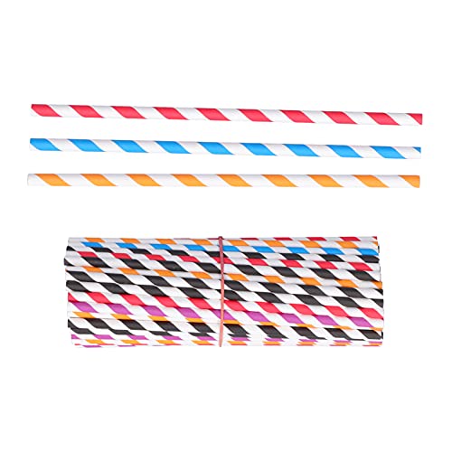 Zerodis Pitillos Desechables de Papel Arcoíris 19.6 cm miniatura 5
