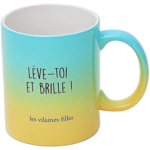 La Chaise Longue Les Vilaines Filles - Mug Tie and Die Bleuté 'Lève toi et brille', (42-VF-003) Cover