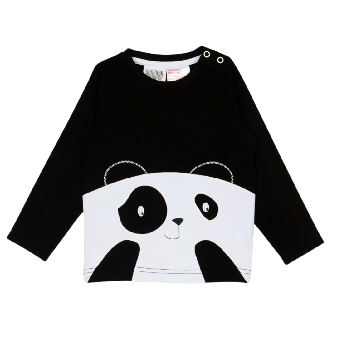 Blade & Rose Unisex Black/White | Organic Panda Top | Clothing For Babies & Toddlers 2-3 Years |