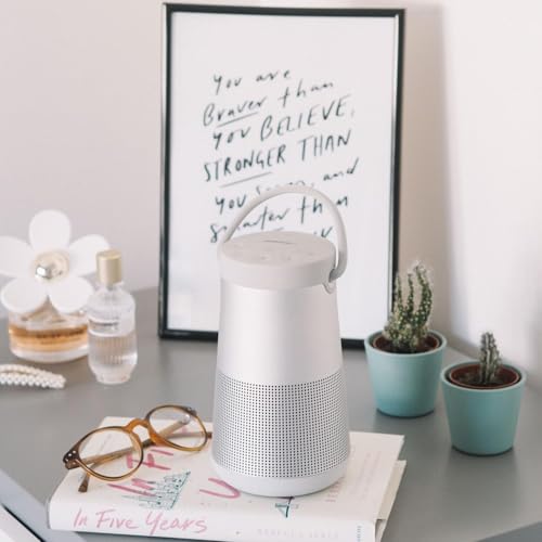 Bose SoundLink Revolve+ (Series II) Bluetooth Speaker Bundle with Fast Charger, Portable with Microphone, Wireless, Water Resistant with 360 Degree Sound, Long Lasting Battery and Handle, (Silver) - image 5