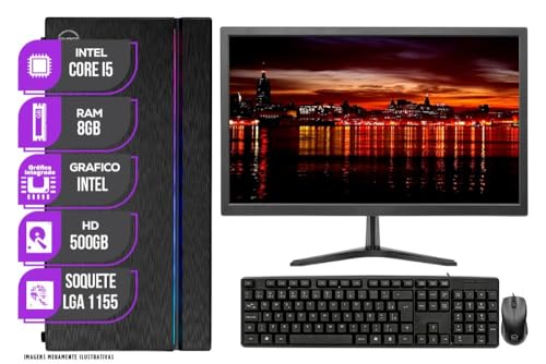 Computador Completo Mancer, Intel i5, 8GB DE RAM, HD 500GB, Monitor 19