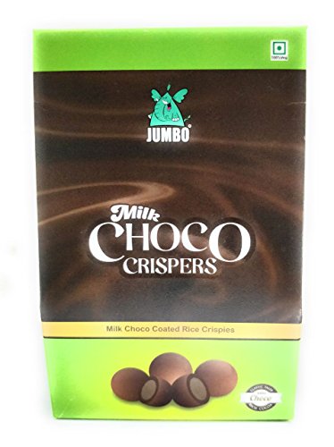Image of JUMBO Milk Choco Crispers, Crunchy Chocolate Balls /Buttons, Crispy Crunchy Rice Crisp Chocolate, Perfect Chocolate treat for Kids, 90g Treat Pack, Pack of 2