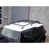 [ 法人宛のみ配送 ] GI★GEAR 組立式 USA OEタイプ ルーフラック/ルーフキャリア ライトマウント5個付き FJクルーザー 2008-2017