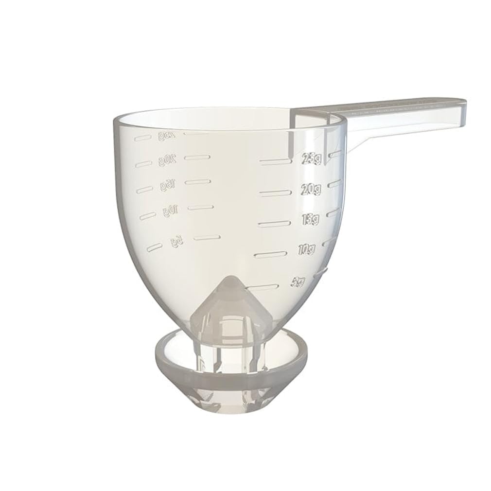 Funnel Measuring Cup with Graduated Scale, Plastic Measuring Cup, Graduated Beaker Measuring Jug with Handle Liquid Container for Baking Cooking Kitchen Lab Measure Tool (Clear)