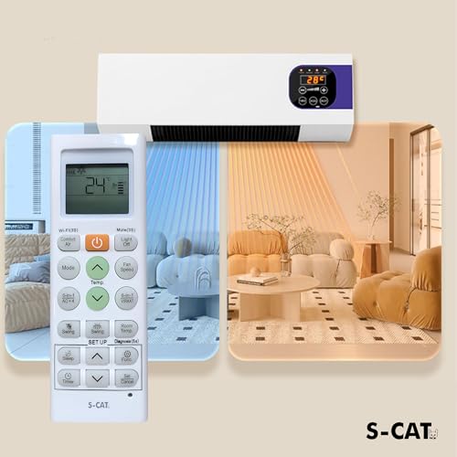 Image of S-CAT AC Remote Control Compatible for LG Dual Inverter 1 1.5 2 Ton Split /Window AC AKB75215411 Model 36U (No Backlight) 6 in 1 VIRAAT Mode (Match Old Remote Exactly, Contact Helpline for Order)