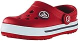 Beppi Clog-Sandalen - Garten-/Haus-Schuhe für Babys - Rot - Gr. 24/25