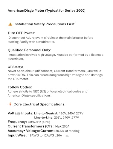 Image of Series 2000 Three Phase Outdoor Energy SubMeter Kit 110-277V MAX 200 Amp