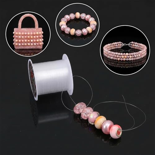 Amabro Hilo Invisible 5Pcs Nylon Transparente 600m x 0.15mm miniatura 3
