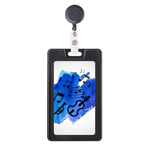 Porte-badge musical bleu parfait au bureau ou pour l'accès aux transports