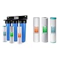 iSpring Whole House Water Filter System with Sediment, Carbon, and Iron & Manganese Reducing Cartridges