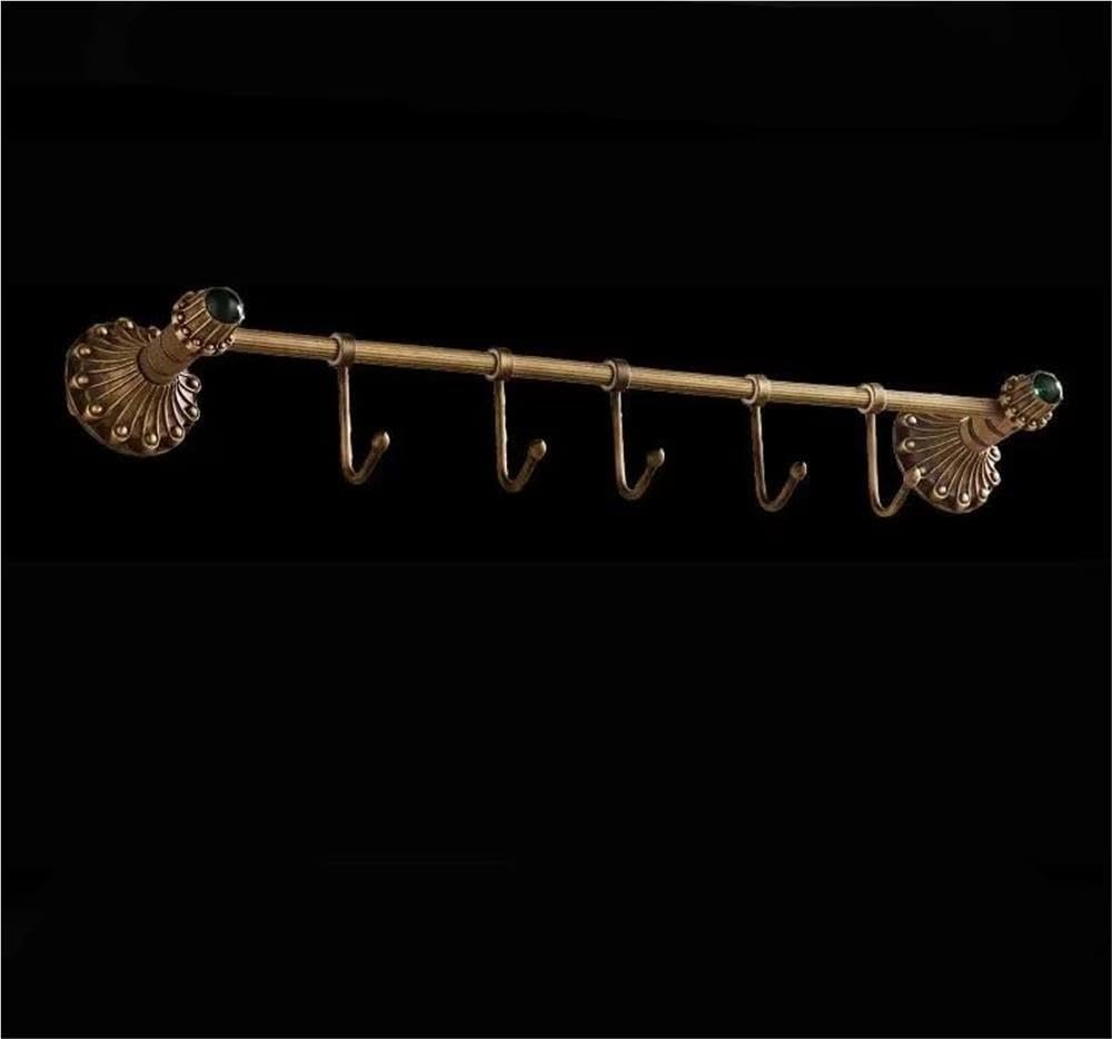 Badezimmer-Handtuchhalter mit 5 Haken, einzeln gebürstet