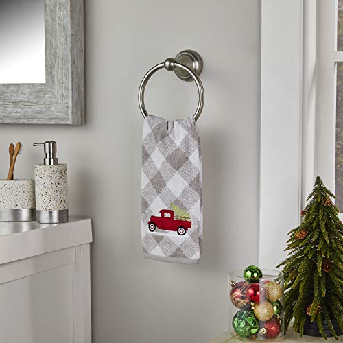 Skl Home By Saturday Knight Ltd. Farm Truck Hand Towel (2-Pack), Gray #TOP4