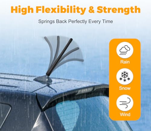 Image of Antennas for Toyota RAV4 (2008-2016) 7 Inch Rubber Antenna Replacement Car Wash-Proof Radio Antenna Truck Antenna Toyota RAV4 Accessories Carbon Fiber