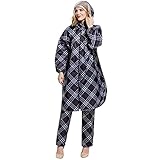 Gaga city Regenponcho Durchsichtig Wiederverwendbar Poncho Wasserdicht mit Langarm und Wasserdichter Beinmanschette Ideal für Outdoor-Camping, Wandern, Angeln, Fahrrad ect Navy Blau
