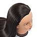Headfix 26in-28in Long Hair Mannequin Head Stnthetic Fiber Hairdresser Practice Styling Training, Cosmetology Manikin Doll Head With Clamp Stand (6F1919LB0220)