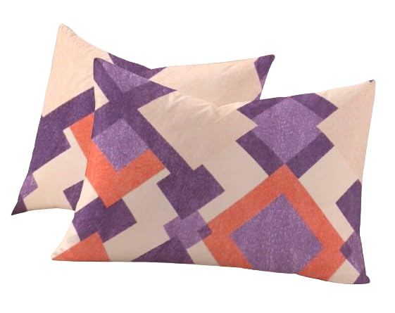 Image of RD TREND Glace Cotton Assorted Pillow Cover Set of 4 (8 Pcs) - Premium 210 TC, Standard Size 18 inchx28 inch | Soft & Breathable Floral Printed Design for Bedroom |Multi 1