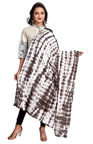 Image of Women's Pure Cotton Traditional Authentic Shibori Tie Dye Dupatta Chunni